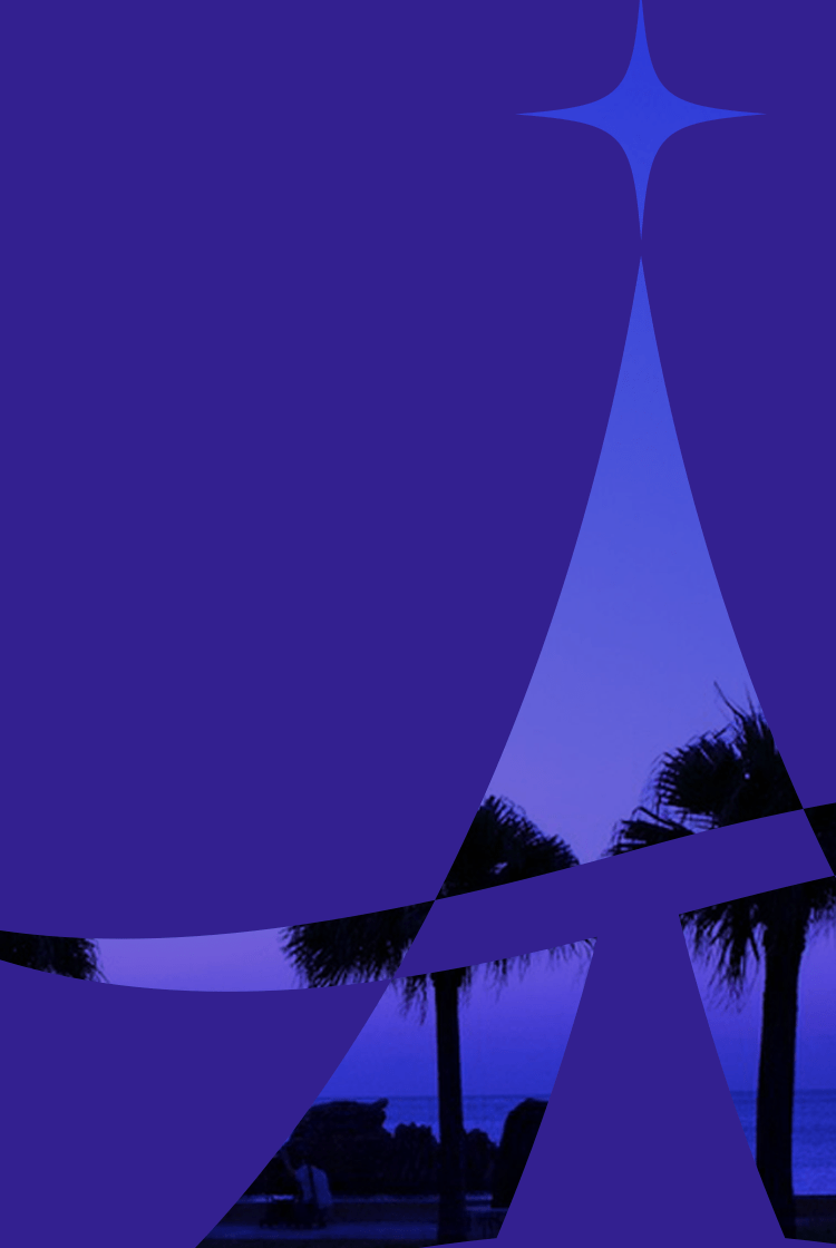 アラハビーチ 夕方の幻想的な写真
